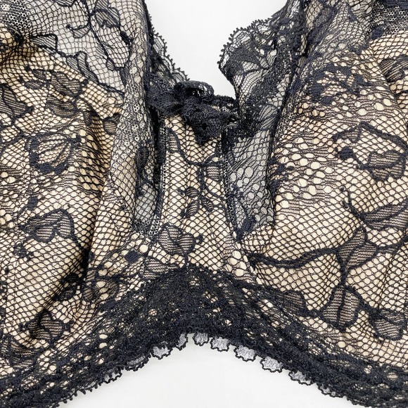 Fantasie Womens 34H Susanna Mesh Lace Side Support Underwire Bra Black FL-2402 - Picture 5 of 9